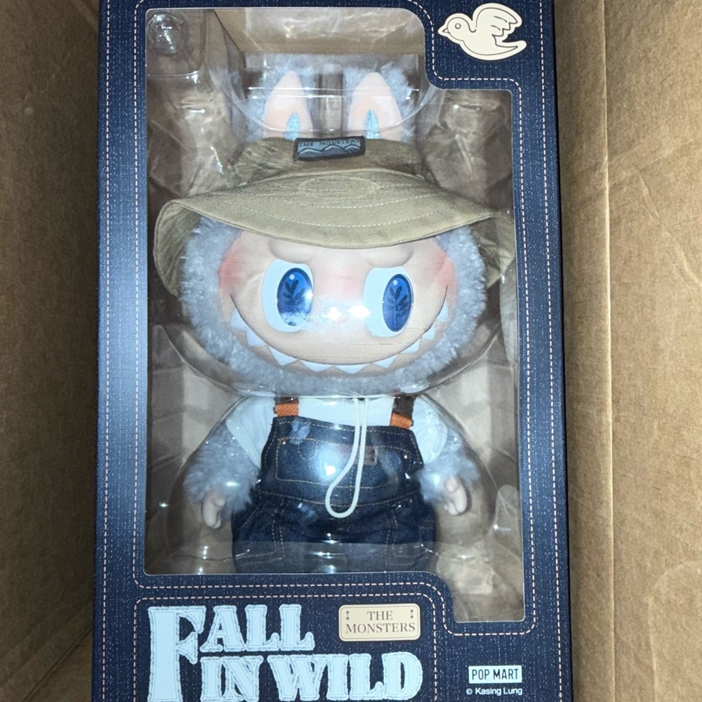 Pop Mart Fall in Wild Stuffed Animal - Blue and White
